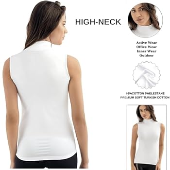 Şahinler High Neck Vest Women Tank Tops (PACK OF 2